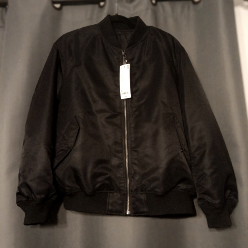 Women's Black Bomber Jacket